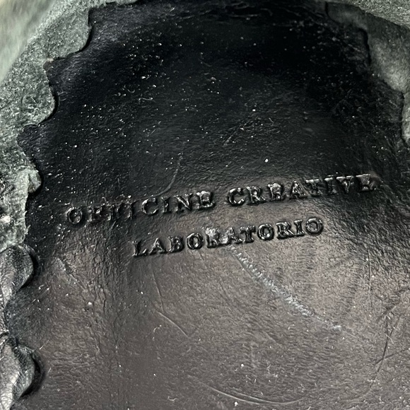 OFFICINE CREATIVE Black Felix 006 Loafers Sz 37 - Picture 10 of 12